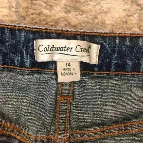 Coldwater Creek Women’s 14 Blue Jean Bootcut Midrise Medium Wash - Picture 4 of 7